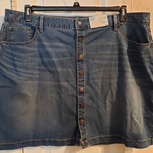denim skirt NWT size 24w